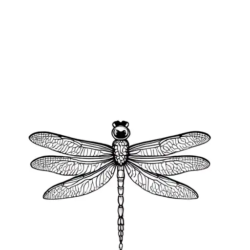 Dragonfly Its Body Woman