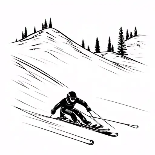 Ski Racing Scene