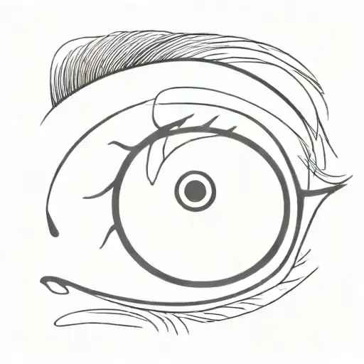 An Eye With A Bifurcated Eyelid