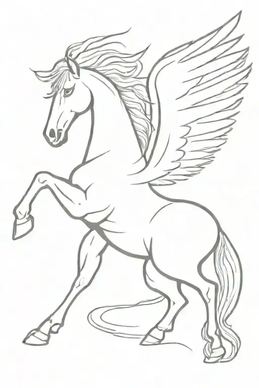 Perseus Pegasus Horse With Wings