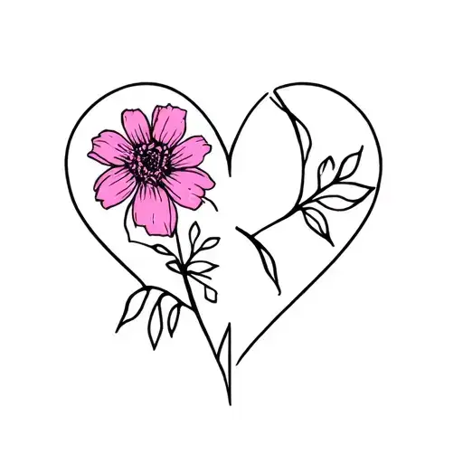 Flower Broken Heart