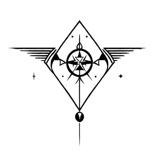 Sirius Black Grey Tattoo Featuring Iconic Symbols