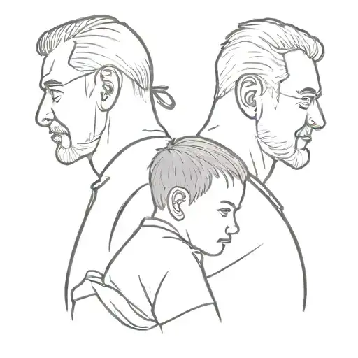 Father And Son Shoulder