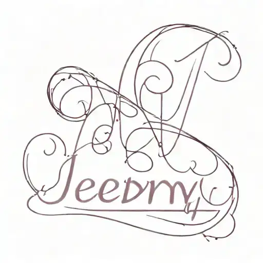 Pink With Name Jeremy Inside