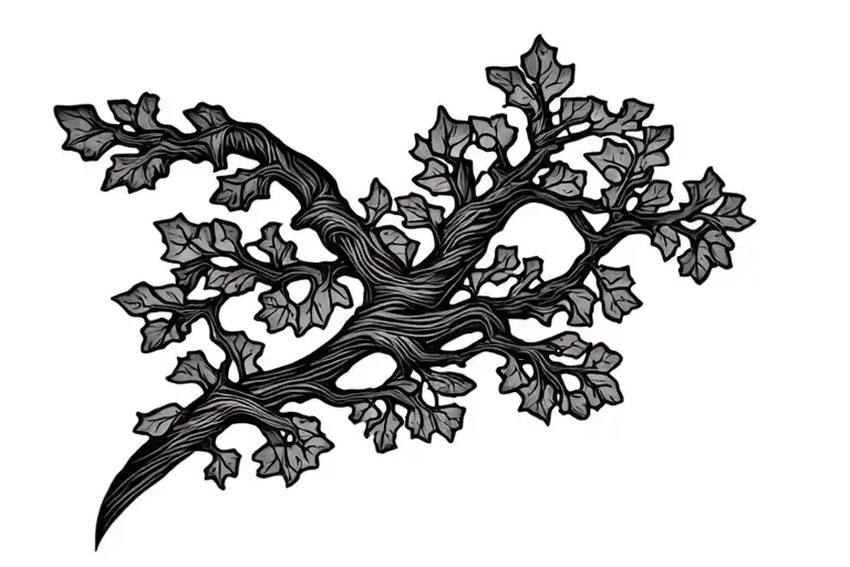 Oak Tree Intertwined