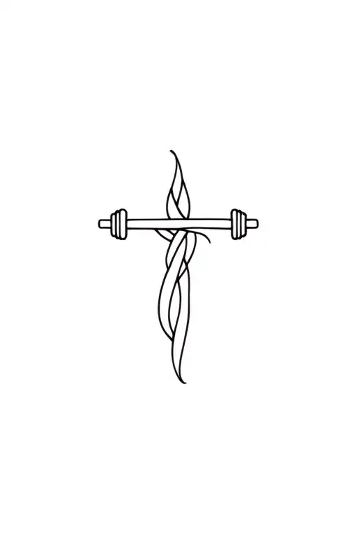 Cross Vegan Barbell Intertwined
