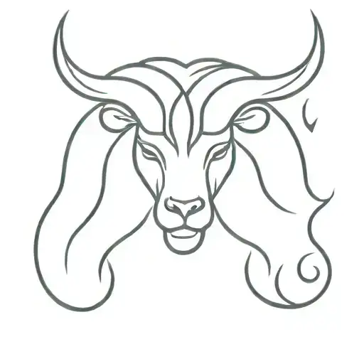 Leo Zodiac Sign With Capricorn Symbol