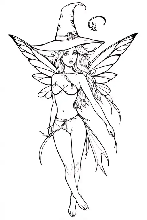 Rave Fairy Witch Girl Sexy