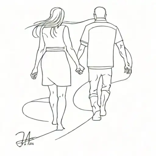 Mom And Dad Walking