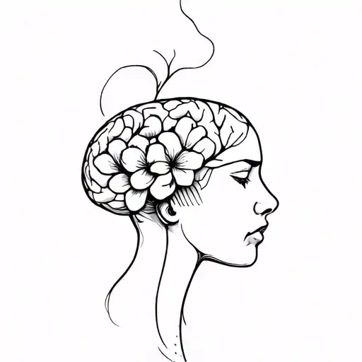 Dissociative Identity Disorder Brain With Flower