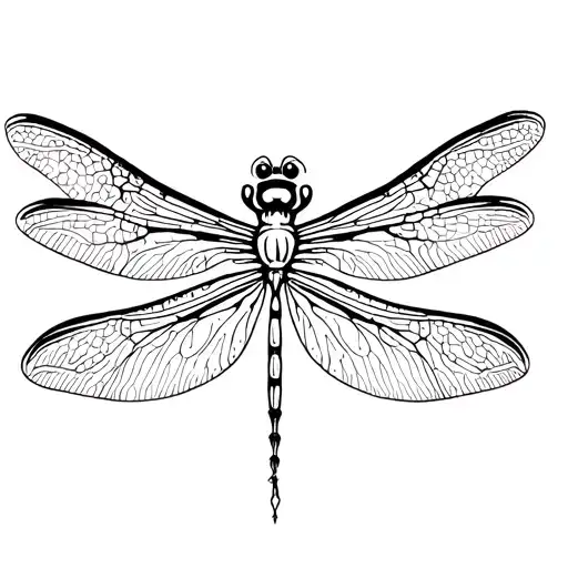 Dragonfly With Three Body Sections