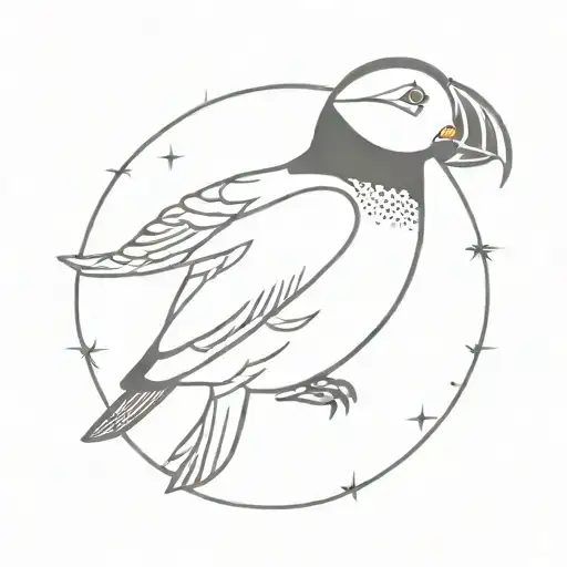 The Helm Of Awe And A Puffin