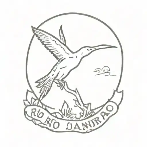 Rio De Janeiro Stamp Card Featuring