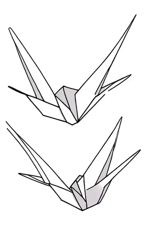 Three Paper Crane