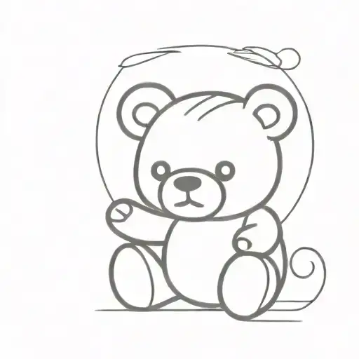 Tiny Teddy Bear Sitting