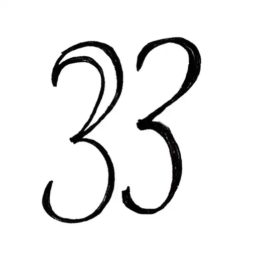 Number 33 Number Written
