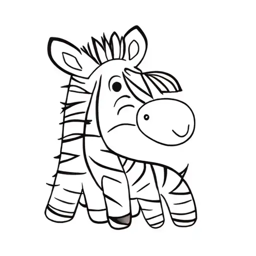 A Stuffed Zebra