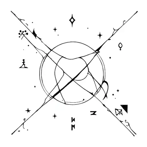 Cosmic Scene Nordic Runes Protection