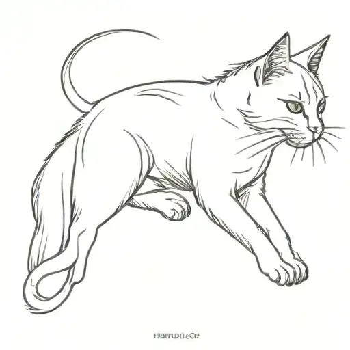 Cat With Wings Flying