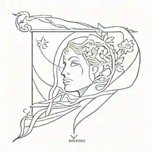 Tarot Card Featuring Virgo Zodiac Sign