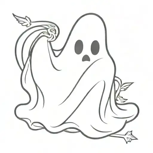 A Little Ghost In A Sheet That Represents Academia