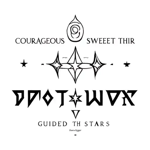 Courageous Sweet Lighter Guided By The Stars Celtic Futhark Wicca