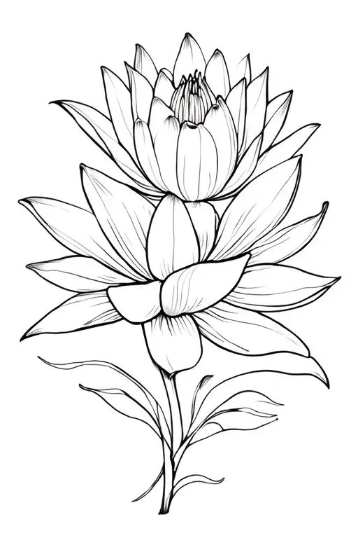 Lilies Blooming Lotus Flower