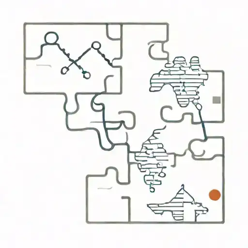 Passport Stamps Forming A Puzzle Piece