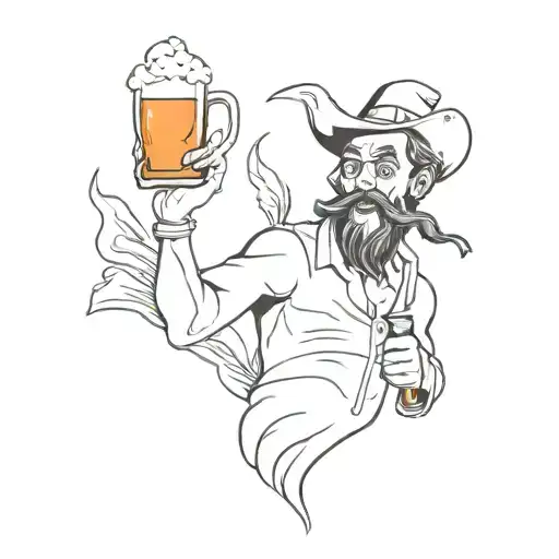 Flying Dutchman With Beer And Cigarettes