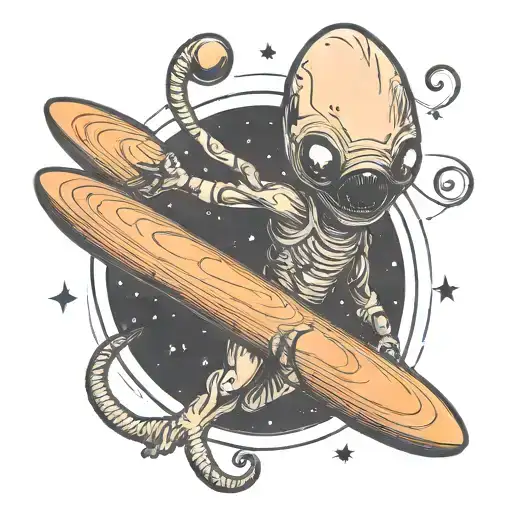 Alien In A Wormhole Cute