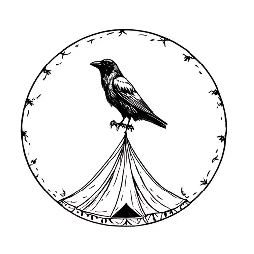 Crow And Circus Tent