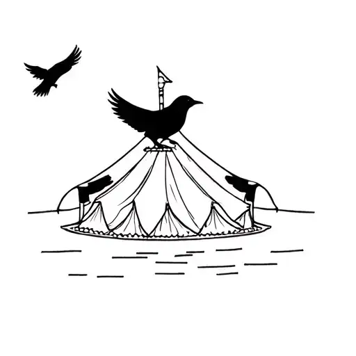 Crow And Circus Tent