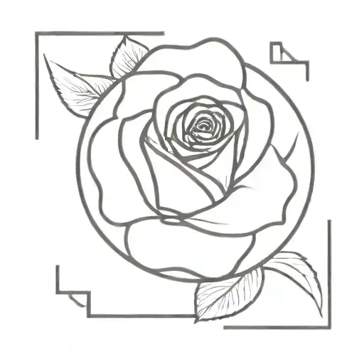 Roman Numeral And Rose