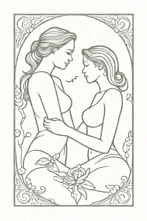 Silhouette Of Womens Eternal Love You