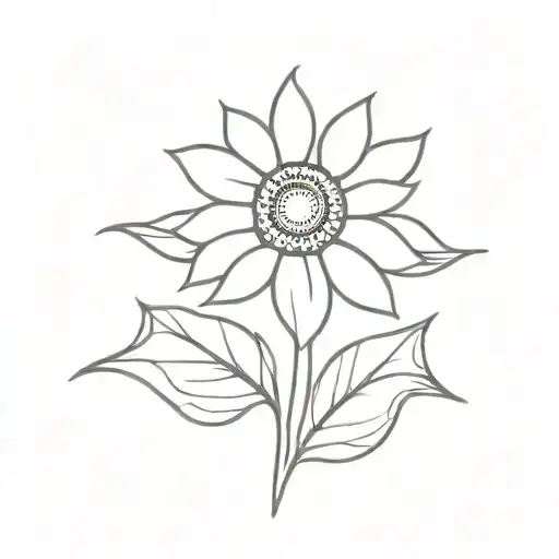 Simple Small Sunflower