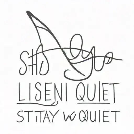 Shut Up And Listen Keep Watching Stay Quiet