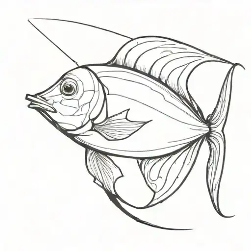 Side Profile Of An Adult Spadefish