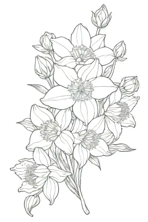 Daffodil Carnations Chrysanthemum Gladeolus Bouquet