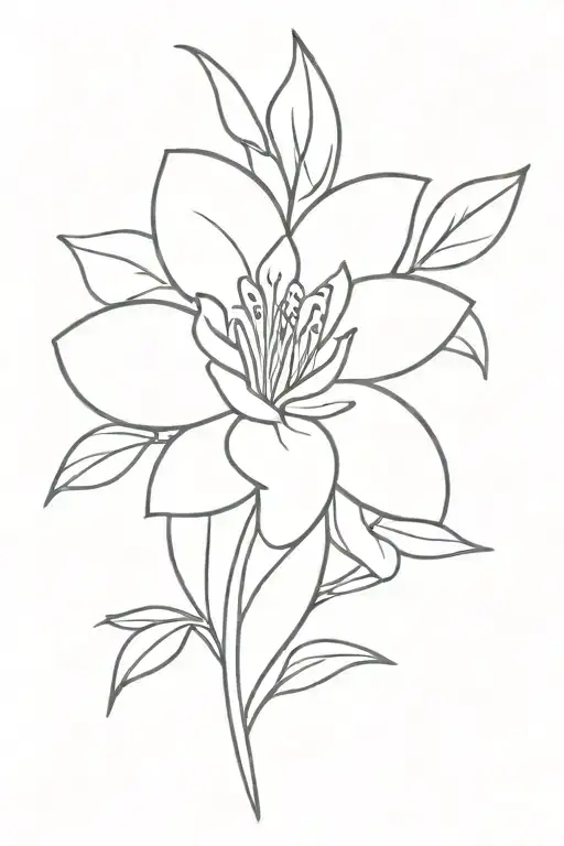 Flower That Represents Healing With The Neda Symbol Included Somewhere
