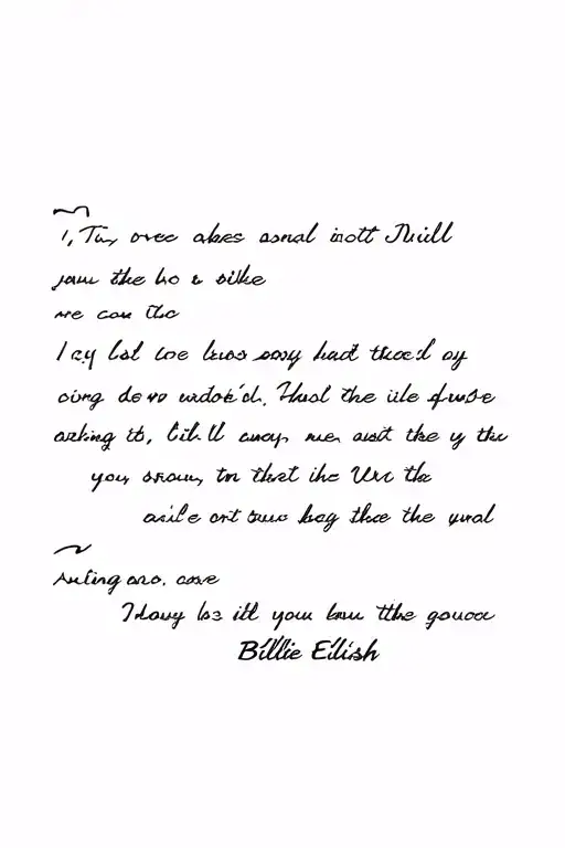 Billie Eilish Lyrics Incorporated