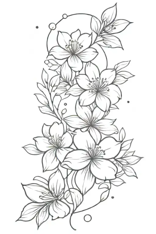 Flower Petals Falling