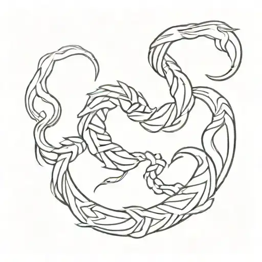 Minimal Scorpio Zodiac Sign