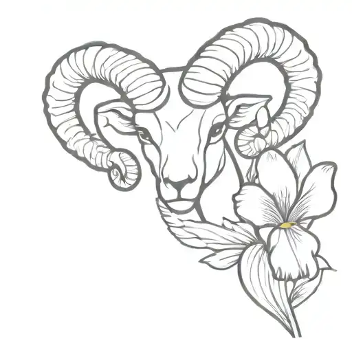 Ram And Iris Flower