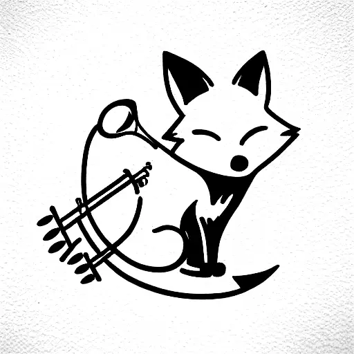 Fox Playing Trumpet