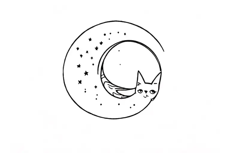 Moon And Cat