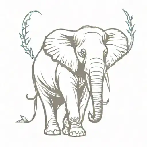 Elephant And Spears & Water'd Heaven