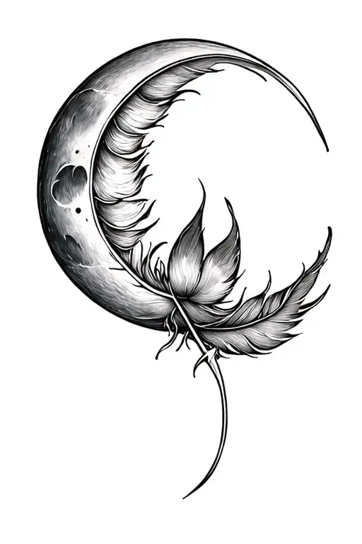Moon Loto Feather