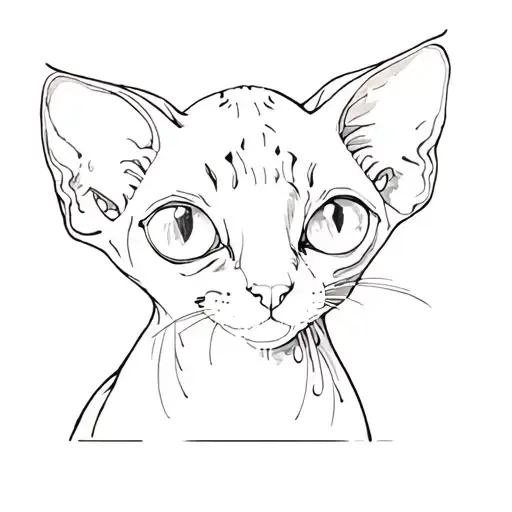 A Sphynx Kitten With Watery Eyes