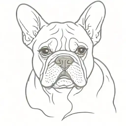 French Bulldog Head