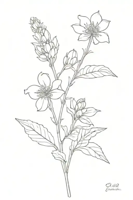 California Buckwheat Flower Long Stemmed